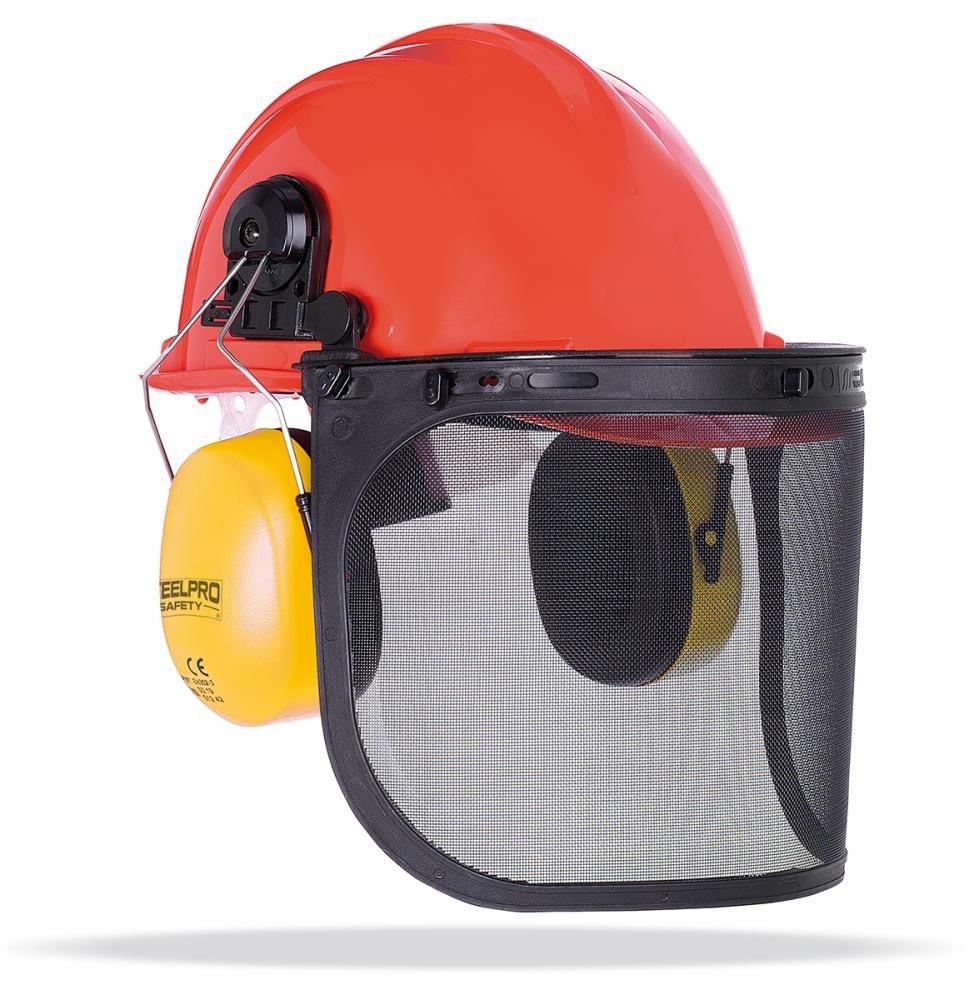 KIT CASCO FORESTAL VISOR Y  AUDITIVO