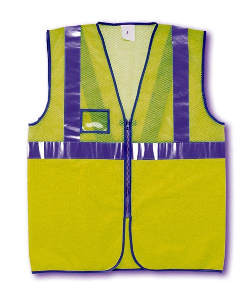 CHALECO MALLA REFLECTANTE  AMARILLO T-XL.