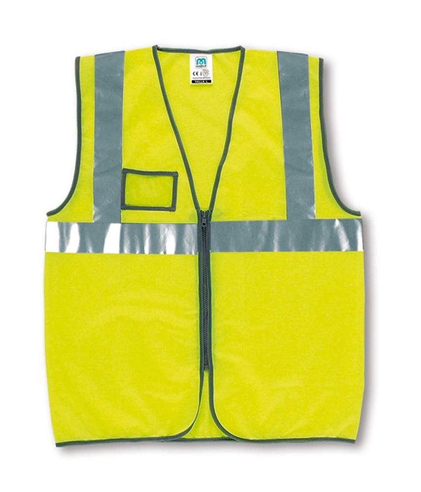 CHALECO CREMALLERA  REFLECTANTE AMARILLO T-XL.