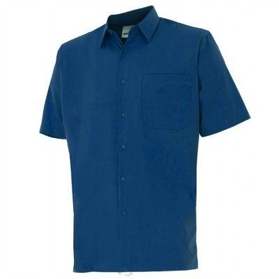 CAMISA MANGA CORTA UN BOLSILLO AZUL MARINO T-XL