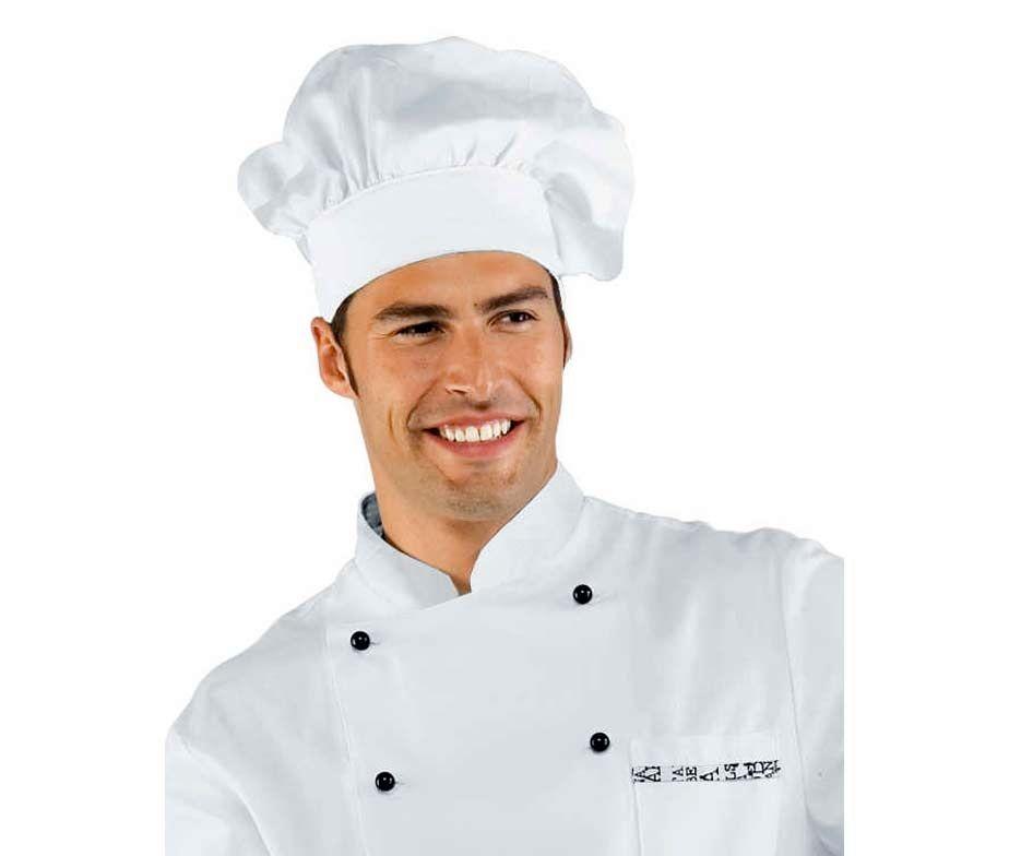 GORRO COCINERO SARGA VELCRO  BLANCO