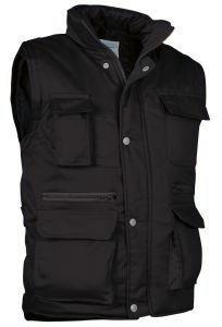 CHALECO NEGRO MULTIBOLSILLOS  T-XL.