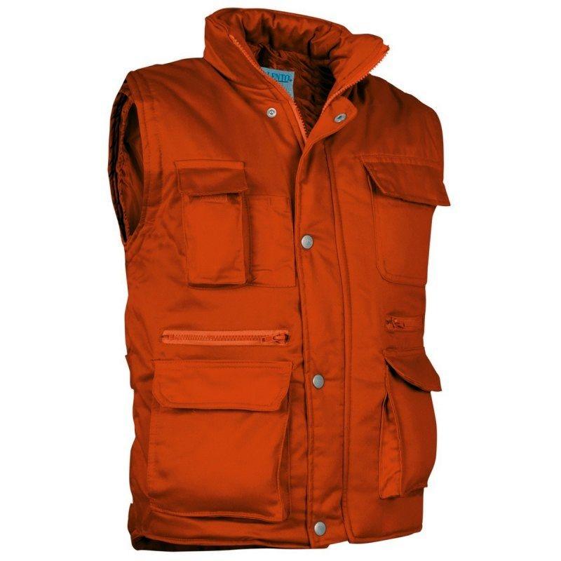 CHALECO MULTIBOLSILLOS  NARANJA T-XL.