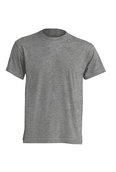 CAMISETA GRIS MELANGE  PRELAVADA 155 GRS. T-L