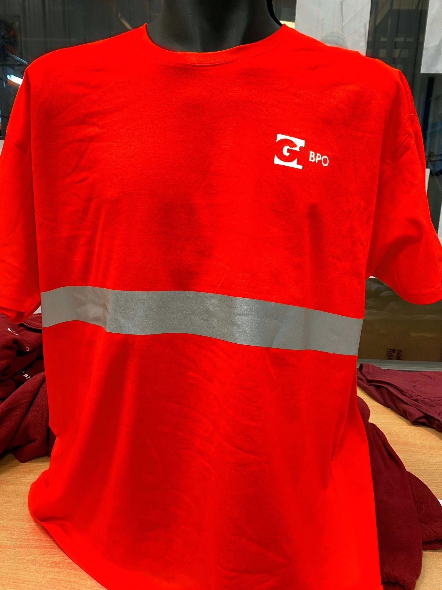 CAMISETA ROJA BANDA T-3XL.