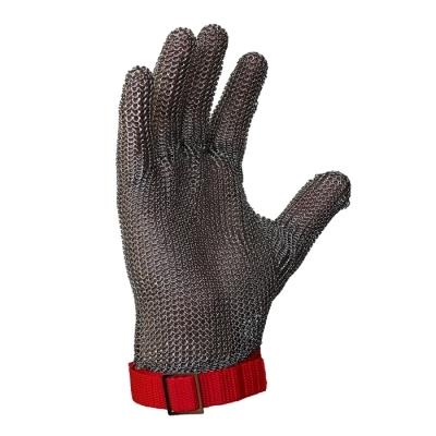 GUANTE MALLA METALICA  REVERSIBLE BLANCO T-7.