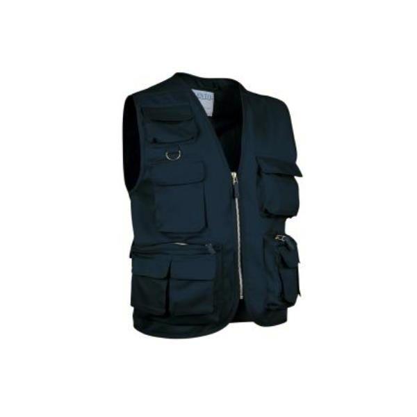 CHALECO SAFARI MARINO T-XXL.