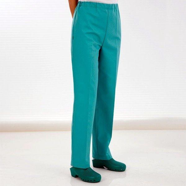 PANTALON PIJAMA S/CREMALLERA  VERDE AZULADO T-XS