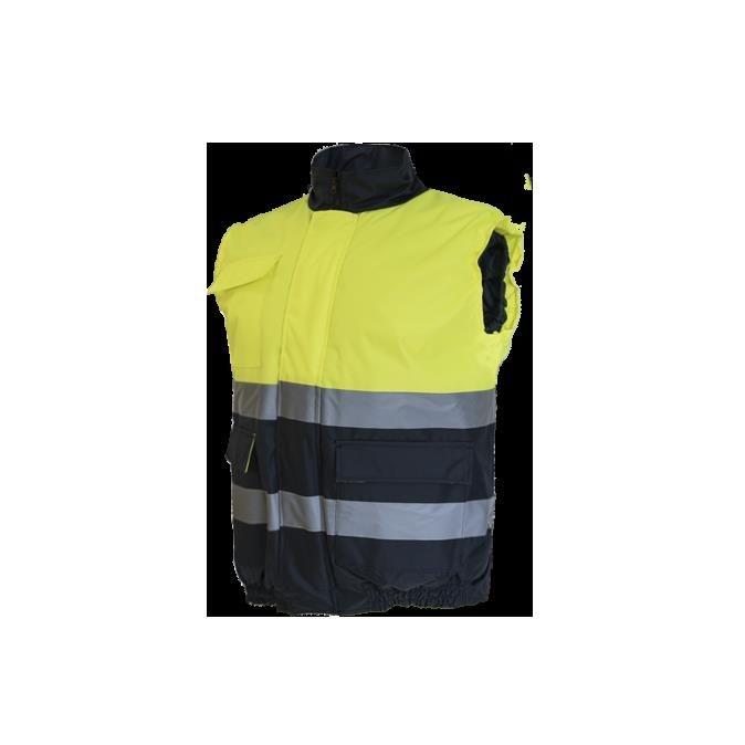CHALECO OXFORD MARINO  AMARILLO T-XL.